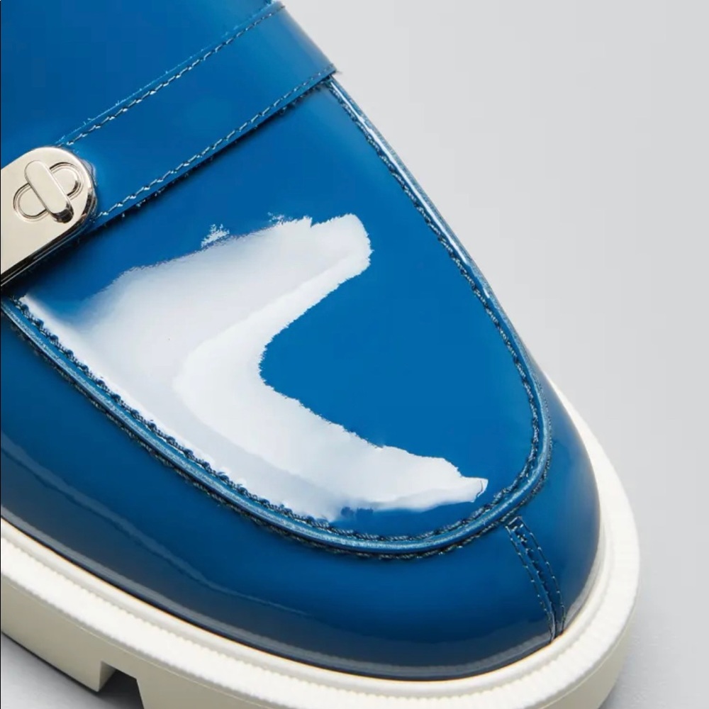 Louboutin blue Lock Woody Loafer.